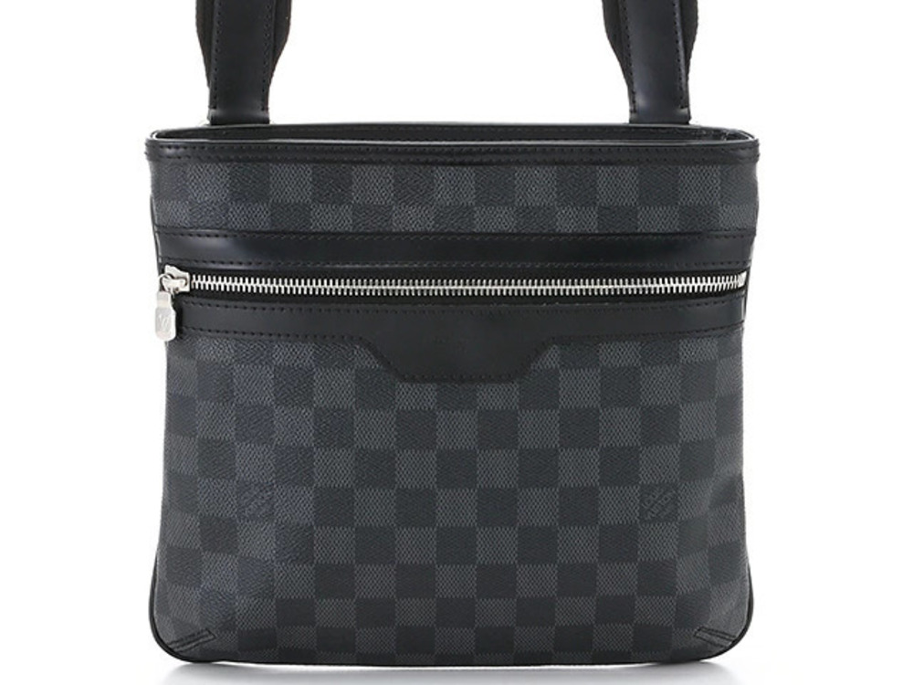 LOUIS VUITTON Shoulder Bag Thomas Damier Graphite Black